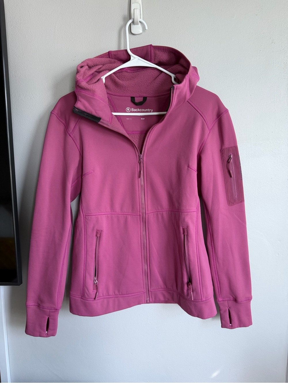 Backcountry Zip Up Sweatshirt Pink S